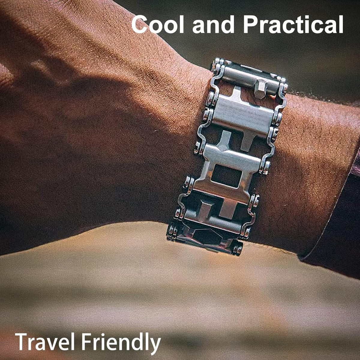 29-in-1 Stainless Steel Multi-Tool Bracelet