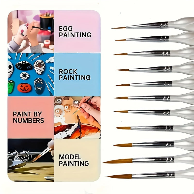 Acrylic Paint Brushes – Professional Paintbrush Set with Detail Brushes for Fine Painting