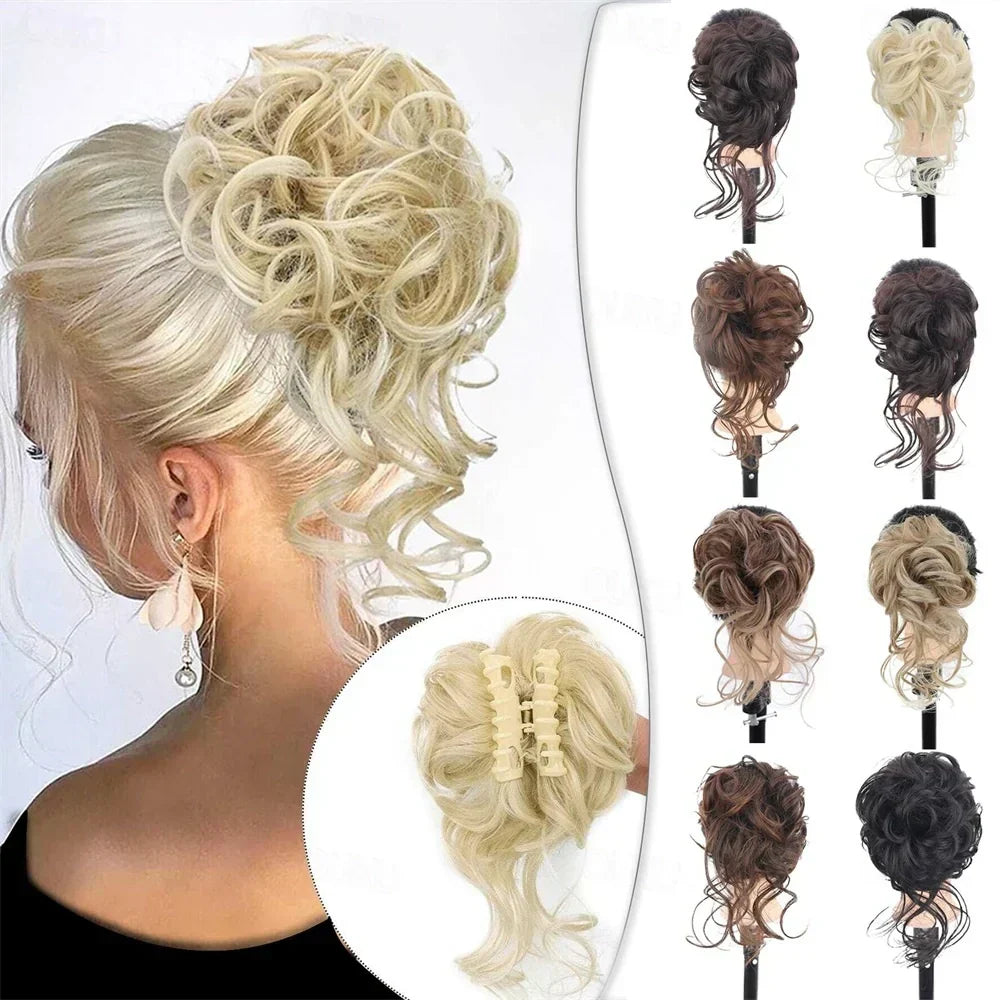 Claw Clip Hair Extension for Twisted Bun