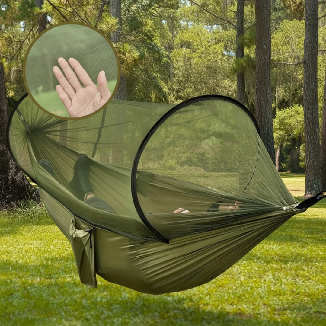 Compact Outdoor Hammock with Insect Net