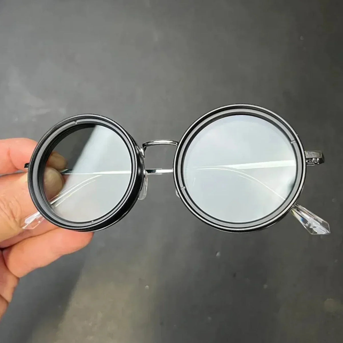 Fashion Sunglasses with Black Lenses and UV Protection