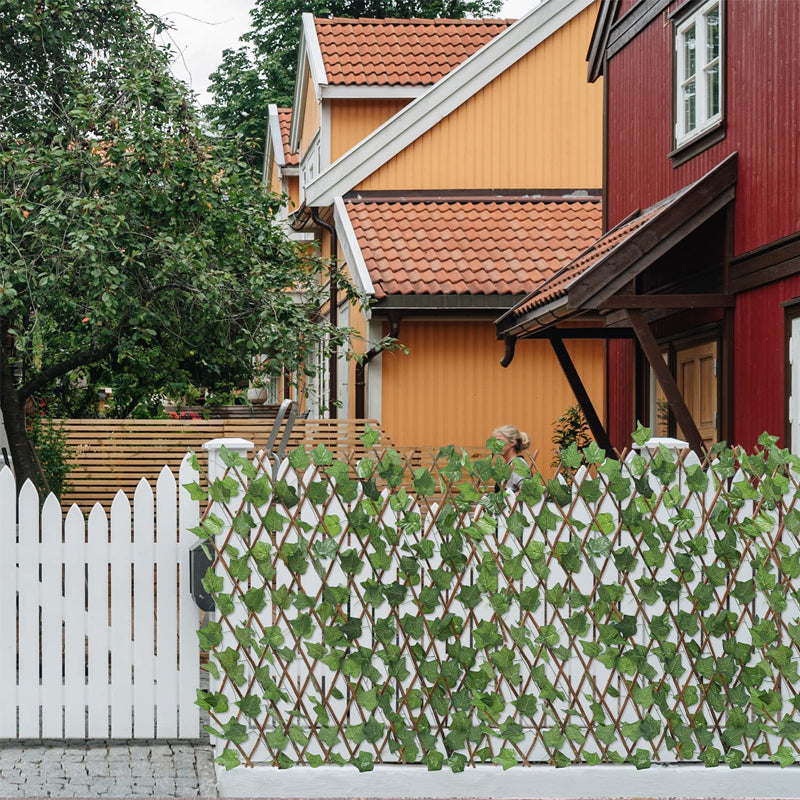 Faux Ivy Privacy Fence - Expandable and Realistic Decor