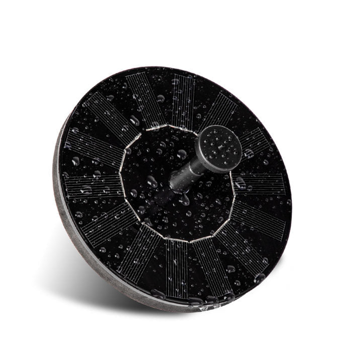 Floating Solar Water Fountain with Interchangeable Spray Nozzles for Ponds