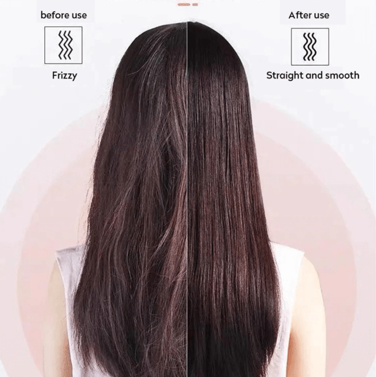 Heated Hair Straightener Brush Comb