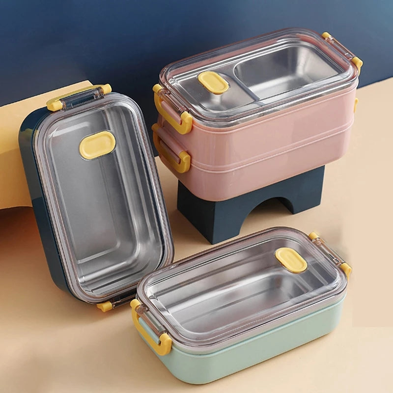 Insulated Bento Lunch Box - Thermal Multi-Compartment Meal Container for Office, School & On-the-Go
