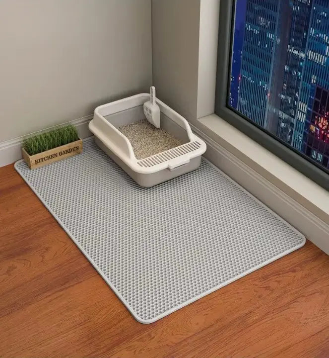 Large Waterproof Non-Slip Cat Litter Mat