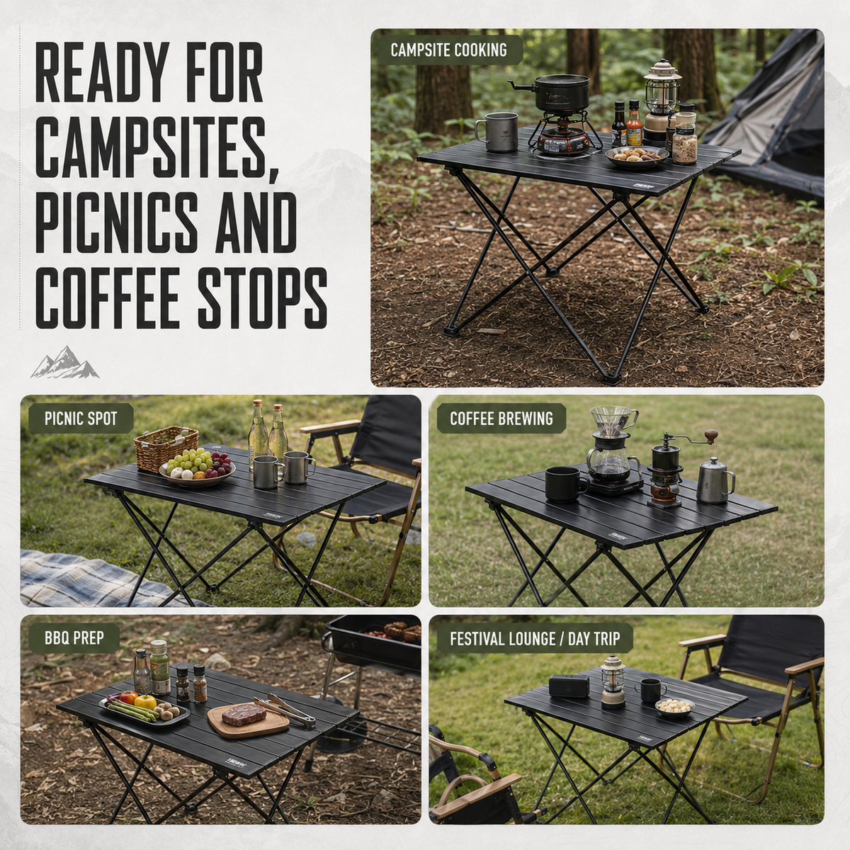 Lightweight Folding Outdoor Camping Table