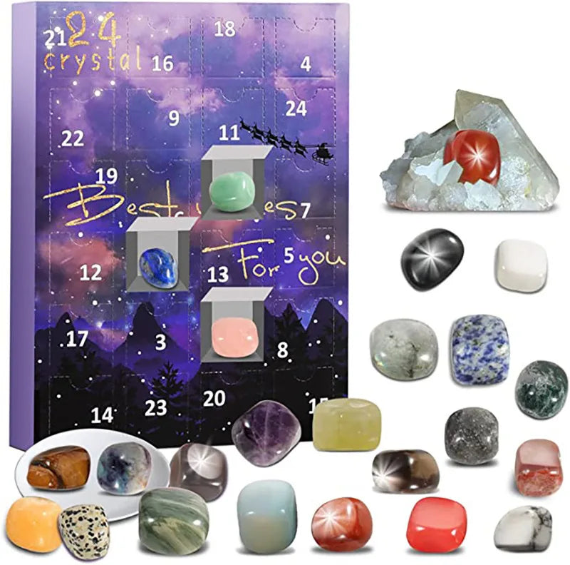 Magical Gemstone Advent Calendar – 24 Unique Treasures