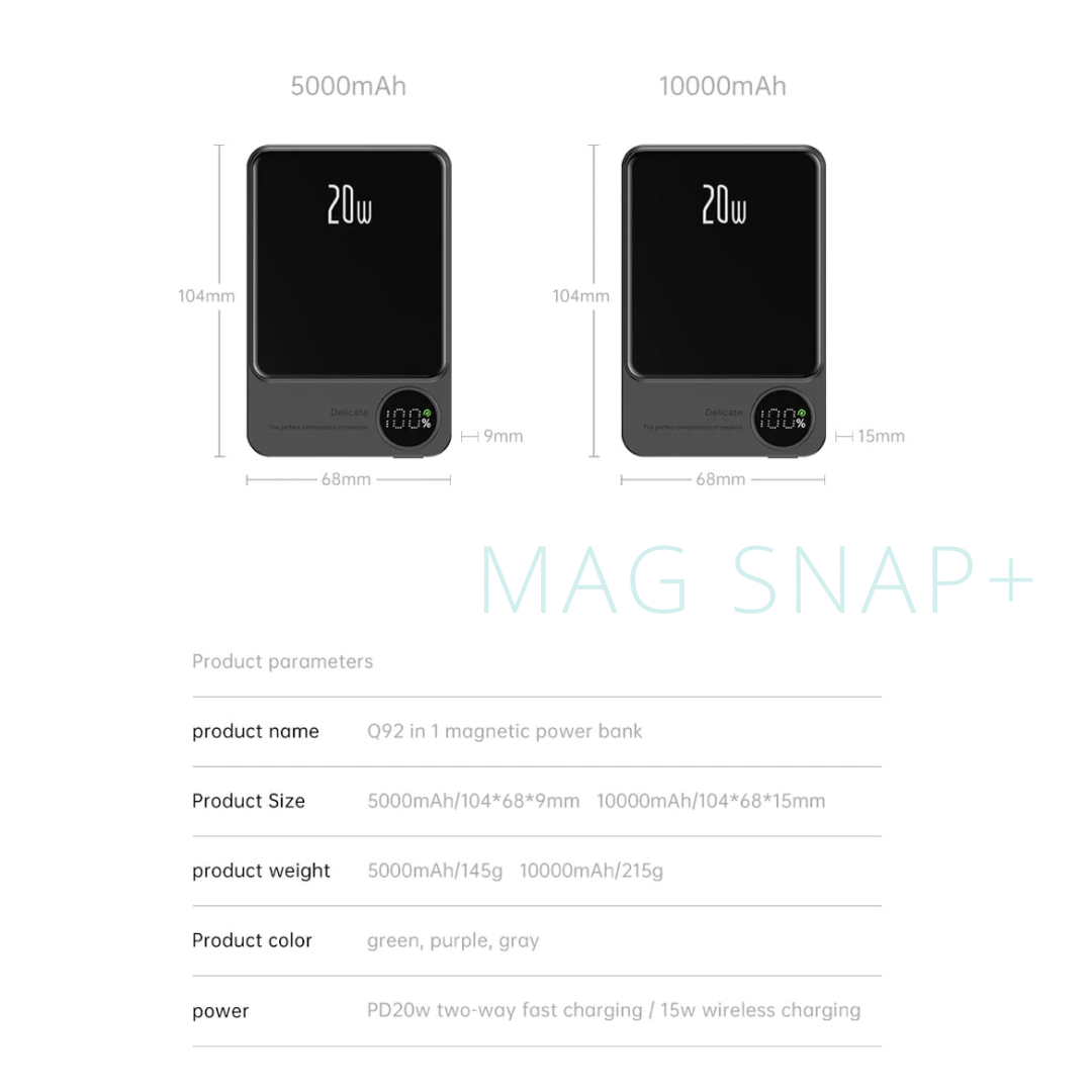 Magnetic Power Bank 5000/10000mAh