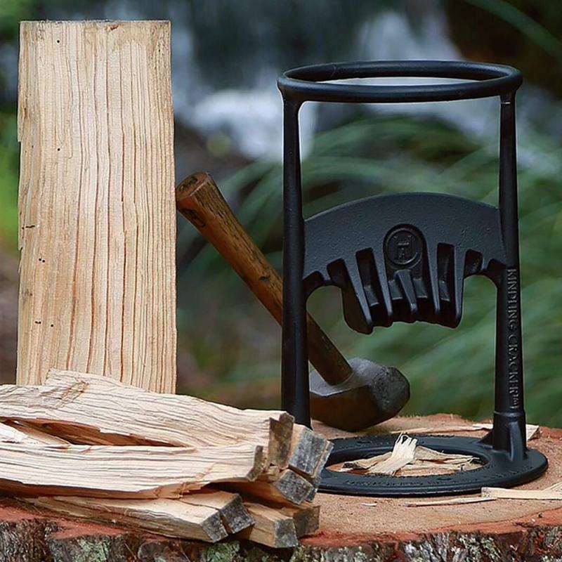 Manual Steel Log Splitter for Firewood – Ergonomic, Compact and Portable