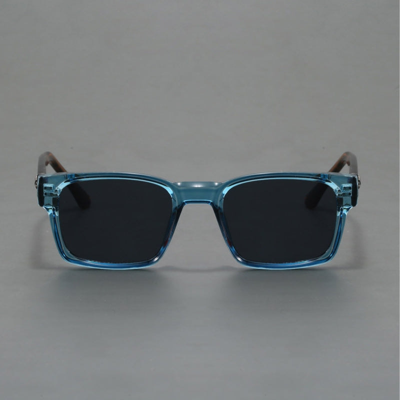 Men's Square Sunglasses with Gradient Lenses, Anti-Reflective Coating, and UV400 Protection