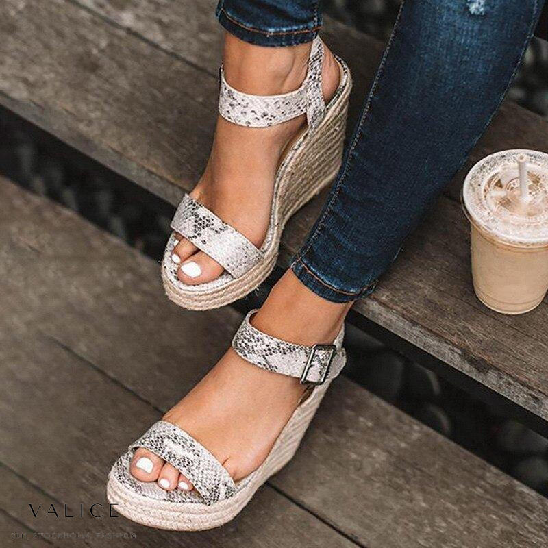 Orthopedic Wedge Sandals with Buckle - Mila