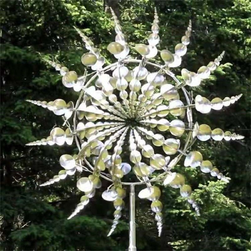 Outdoor Anti-Rust Metal Windmill Kinetic Garden Spinner