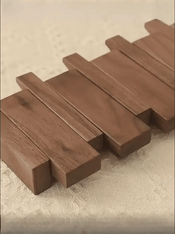 Piano-Style Wooden Coat Rack with Elegant Design and Durable Wood
