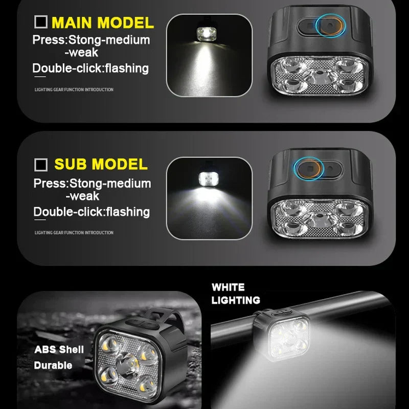 Rechargeable LED Bike Lights for Day & Night
