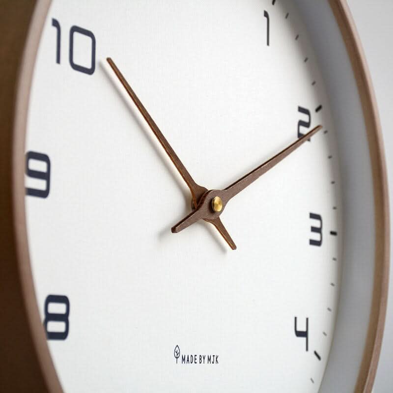 Scandinavian Minimalist Wooden Wall Clock