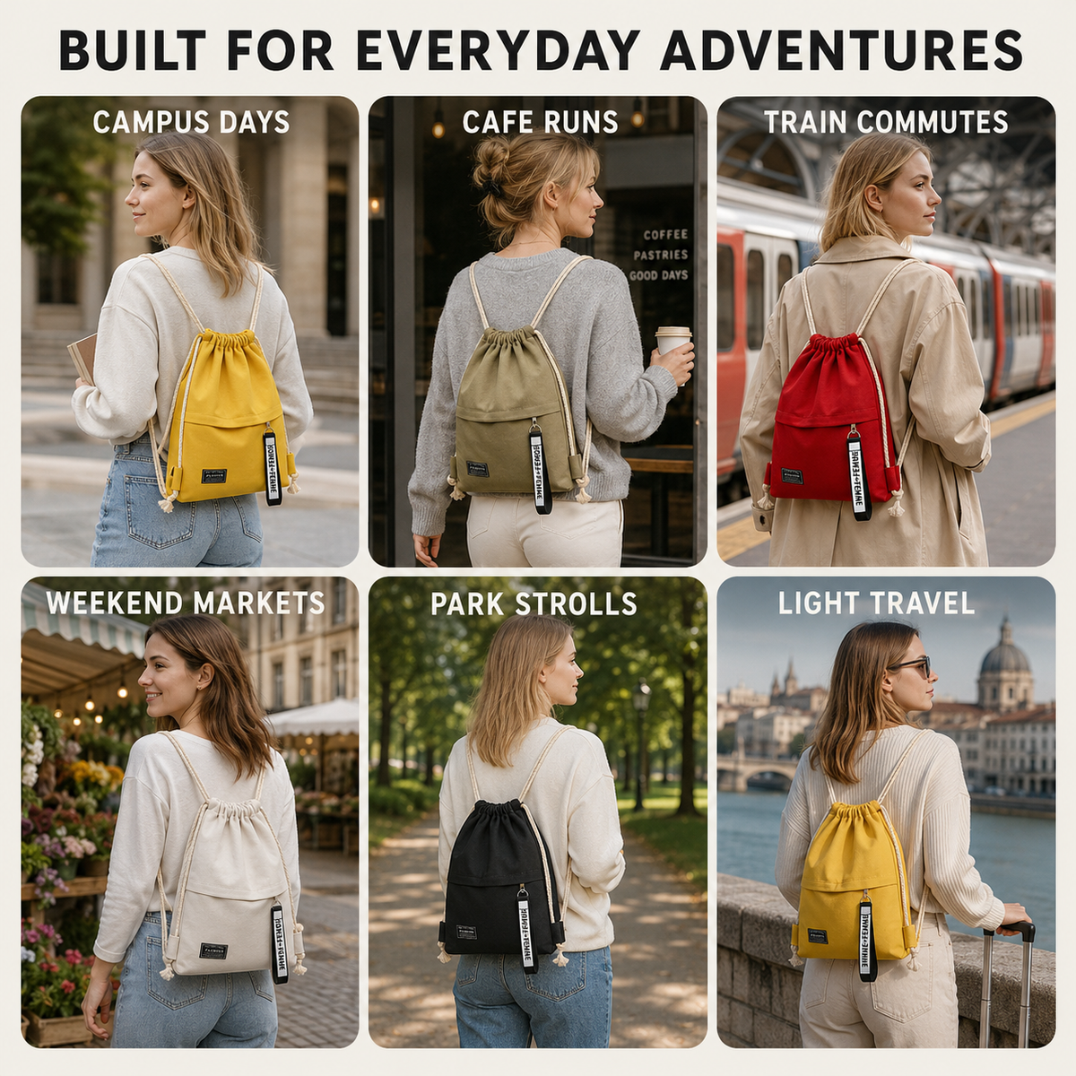 Soft Drawstring Backpack