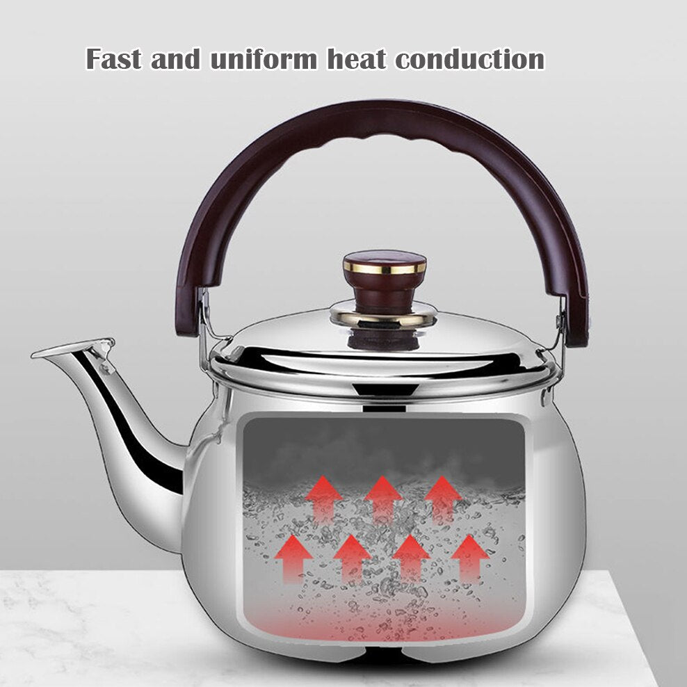 Thick-Walled Stainless Steel Whistling Tea Kettle
