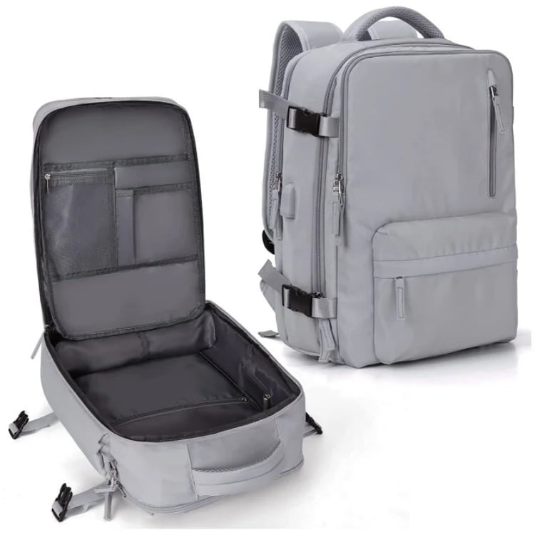 Travel Backpack with Large Compartments and Shoe Compartment