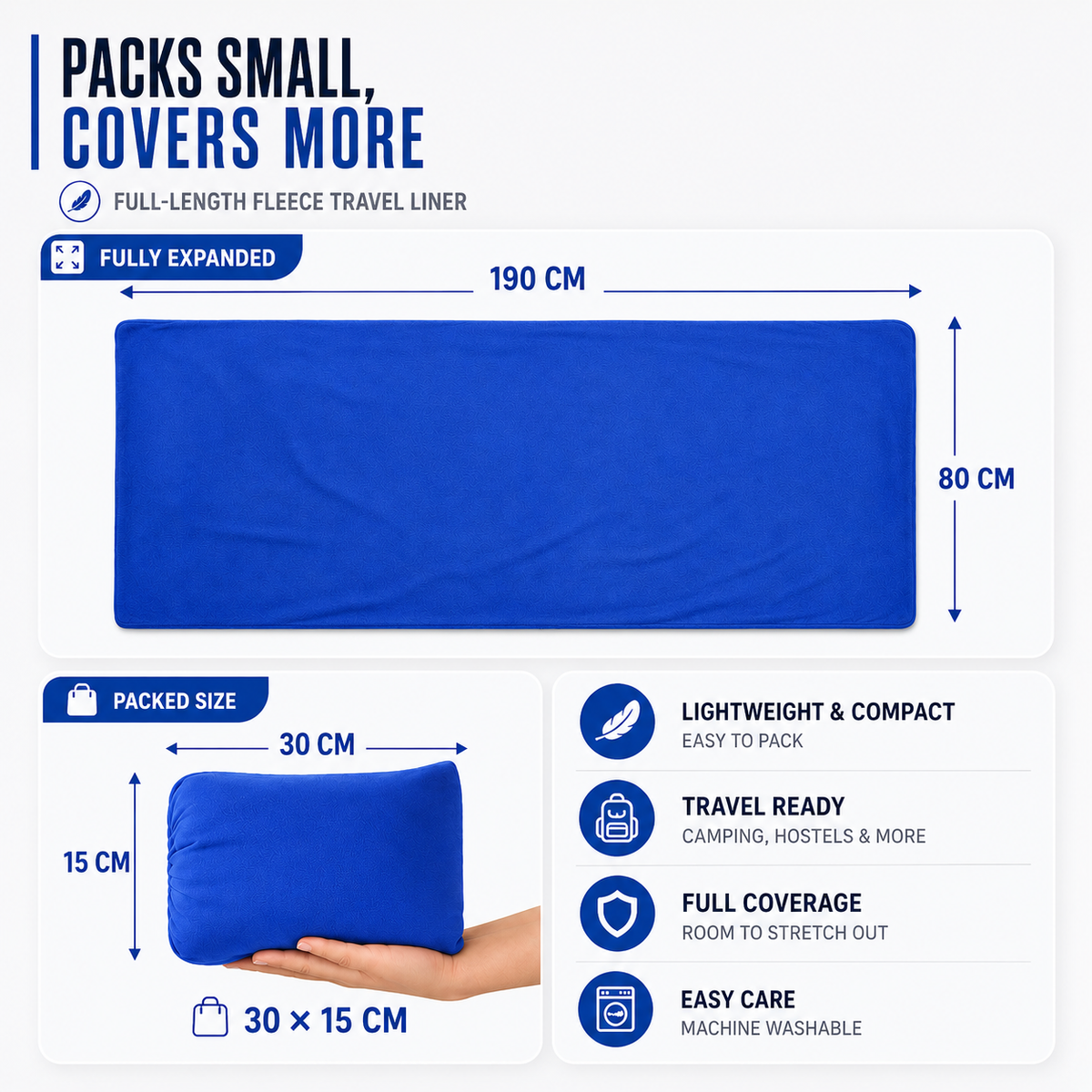 Ultralight Travel Sleeping Bag Liner