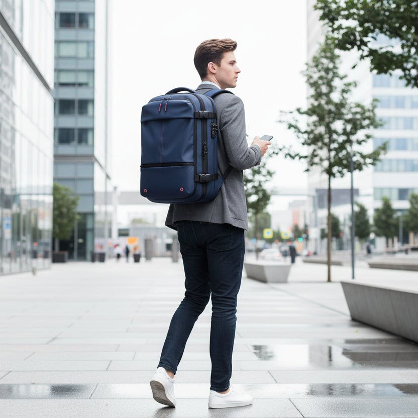 Unisex Compressible Travel Laptop Backpack