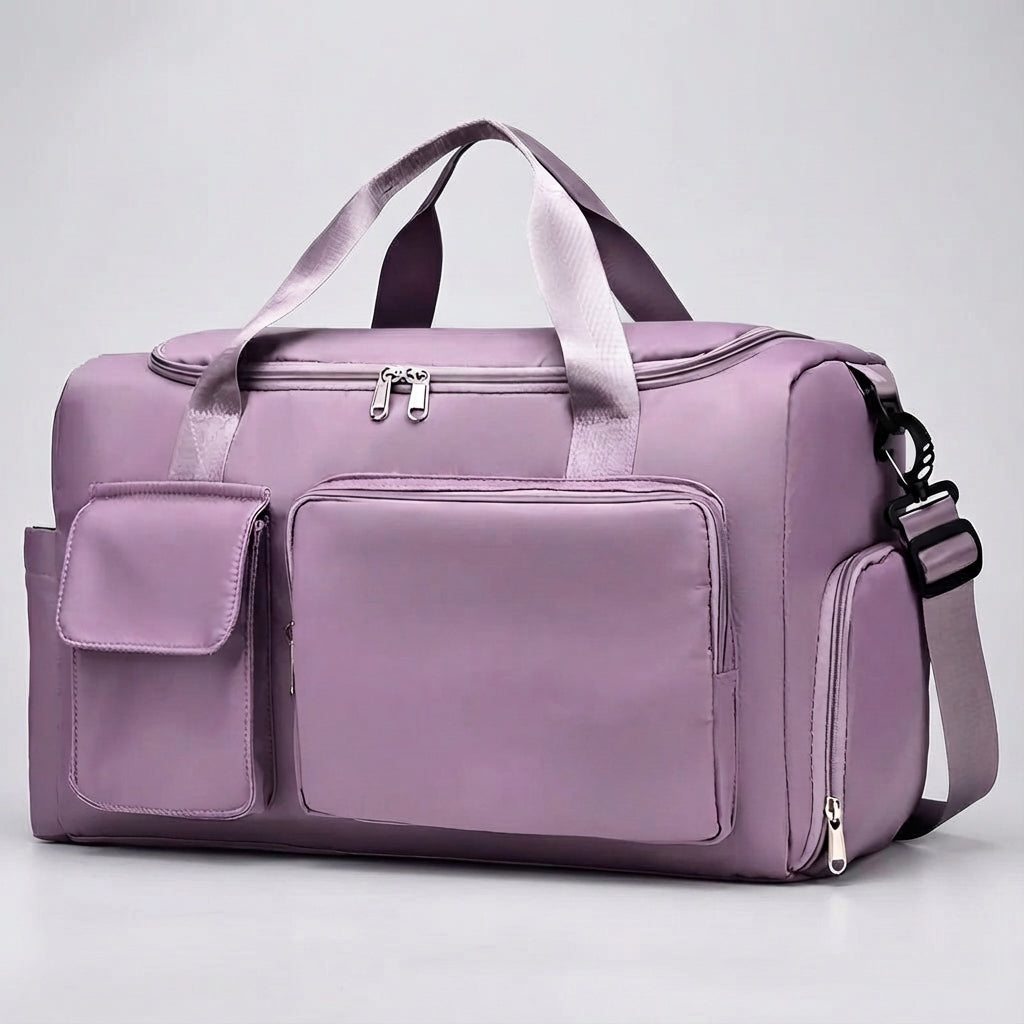 Unisex Large Travel Duffle Bag with Shoe Compartment for Weekend & Gym