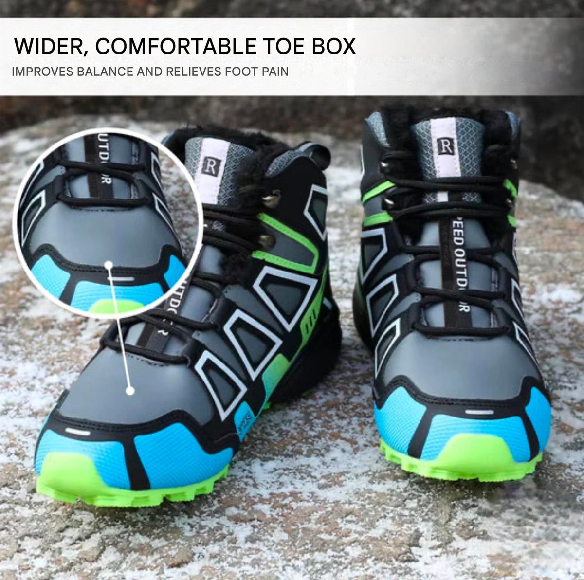 Unisex Winter Hiking Boots with Non-Slip Sole