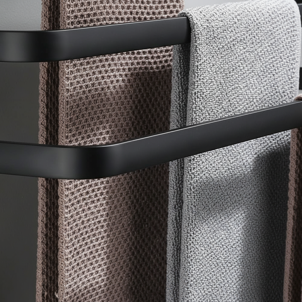 Wall-Mounted Metal Towel Rack