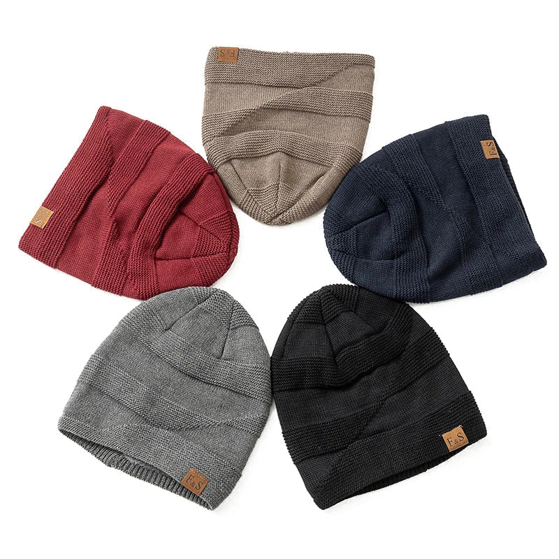 Warm Winter Beanie with Lining
