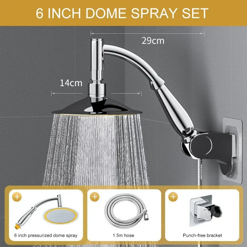 Water-Saving Rainfall Shower Head for an At-Home Spa Experience