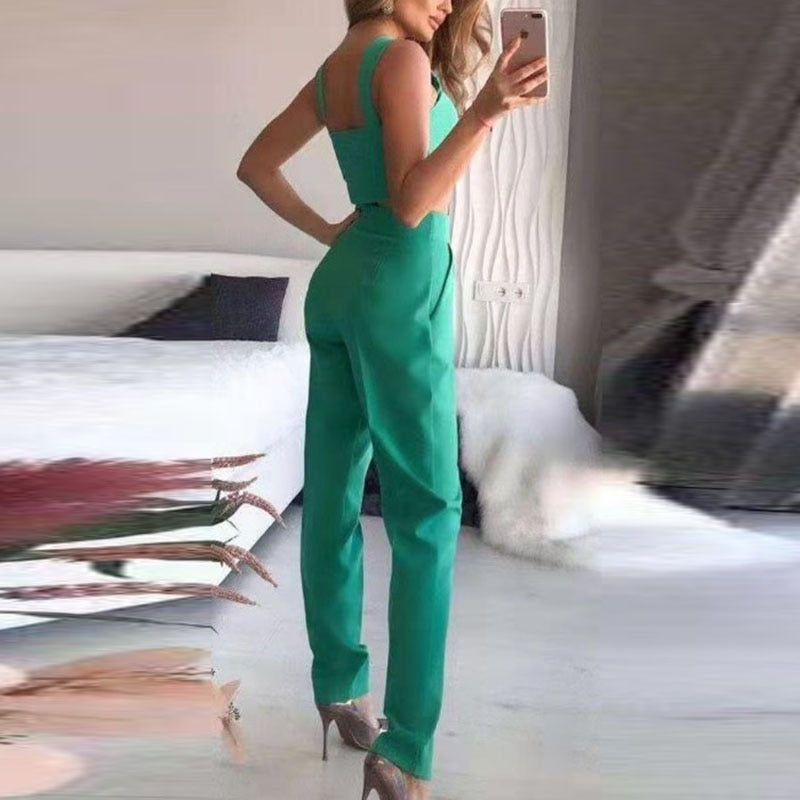 Women's Elegant 3-Piece Blazer Set with Pants and Top