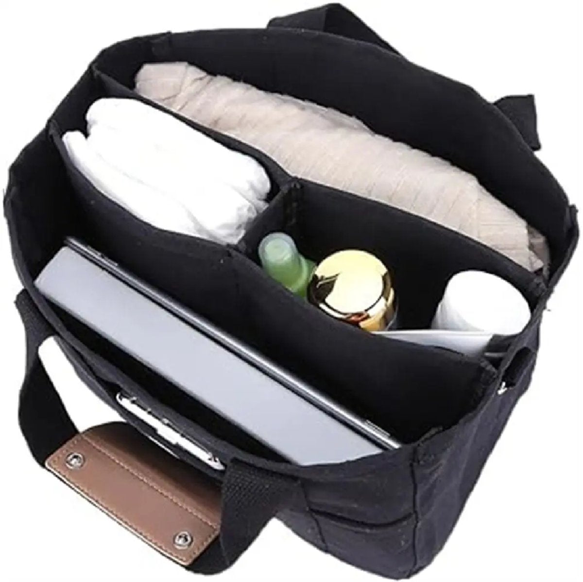 Women's Large-Capacity Multi-Pocket Crossbody Tote Bag