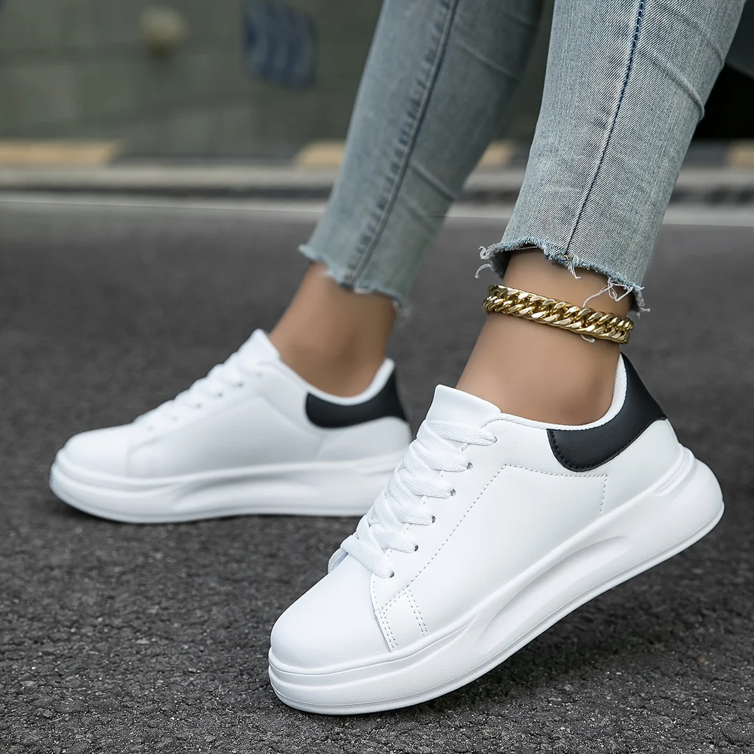 Women's Platform Lace-Up Sneakers
