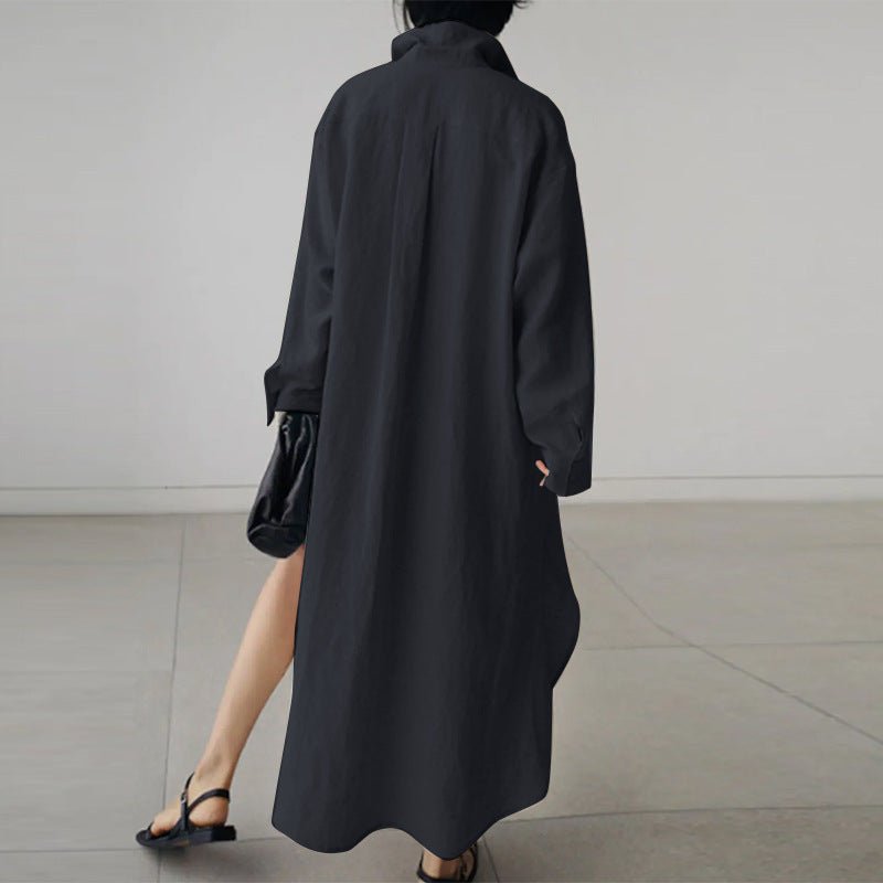 Women's V-Neck Long Sleeve Maxi Dress