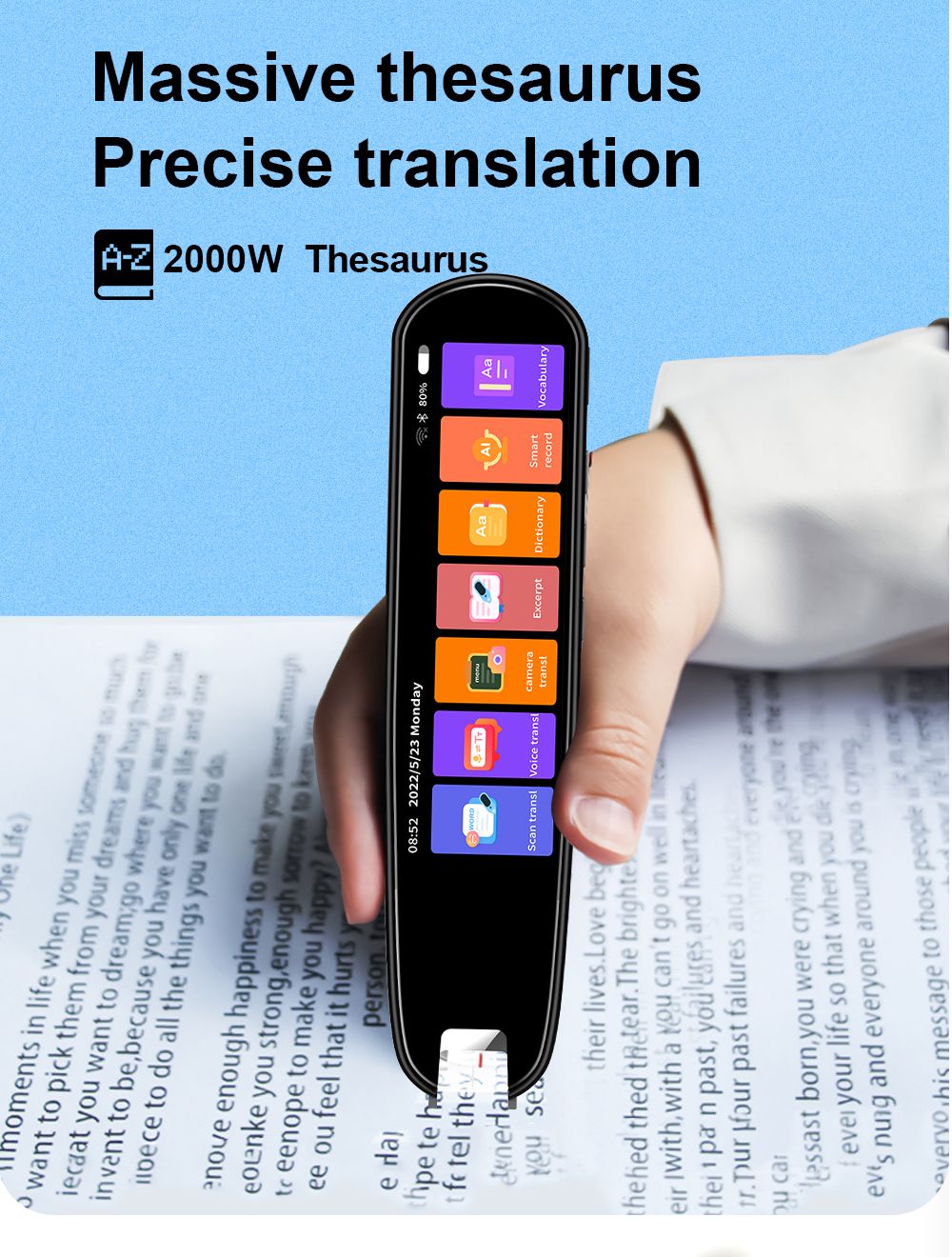 112-Language Translation and Reading Pen – Instant Text and Speech Translator