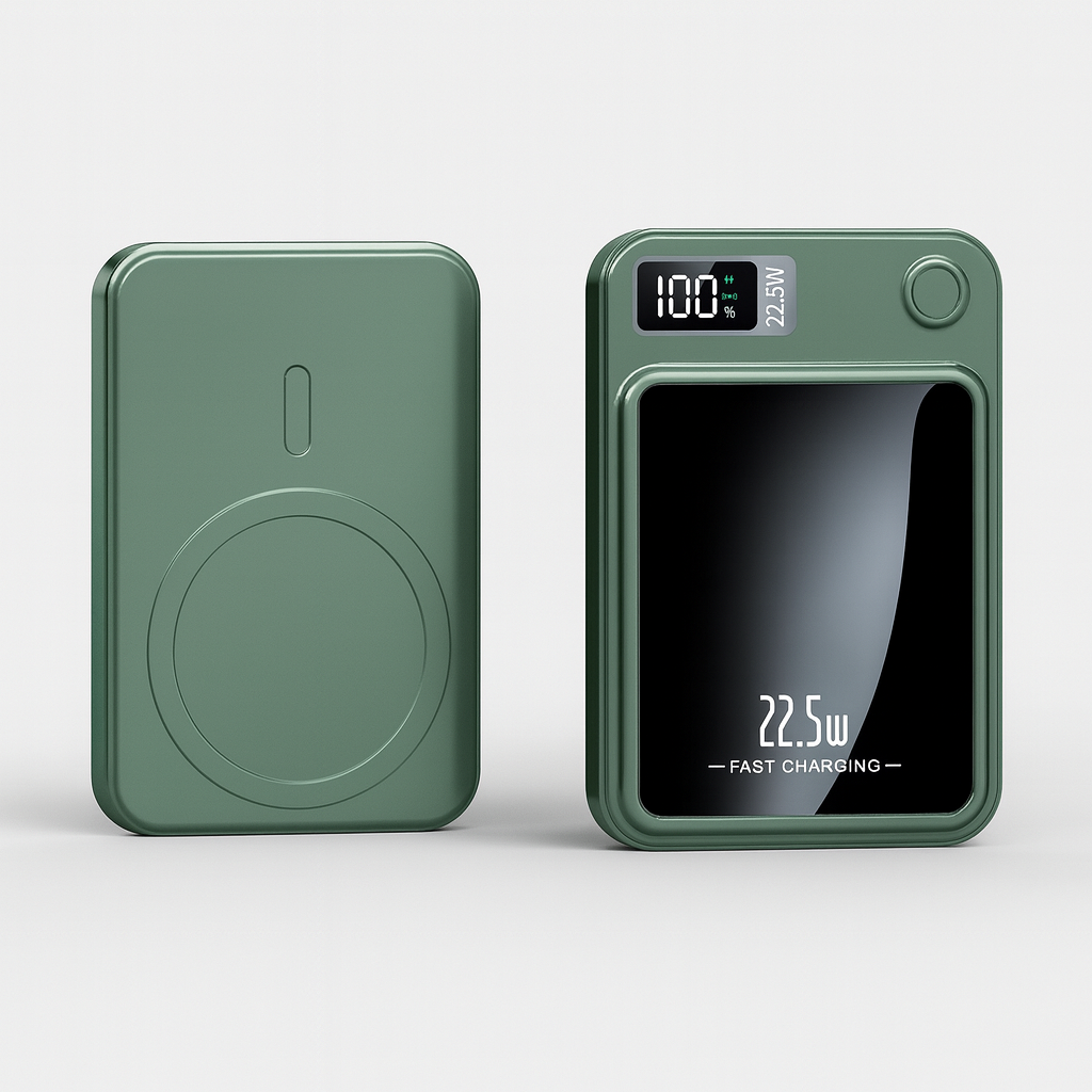 20000mAh Portable Power Bank with 22.5W Fast Charging and Wireless Charging – Slim and Portable