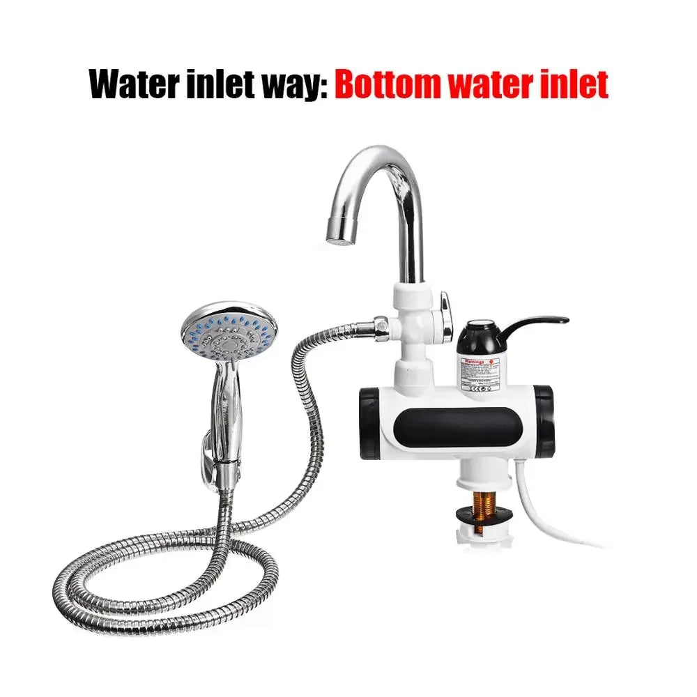 3000W Electric Instant Hot Water Kitchen Faucet Tap
