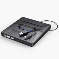 7-in-1 External DVD Drive – Portable CD/DVD RW Burner with High-Speed Data Transfer