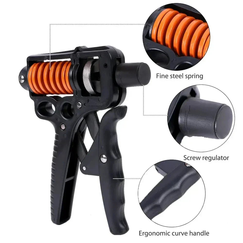 Adjustable 5–165 kg Heavy Grip Strengthener and Finger Expander for Arm, Wrist, and Forearm Training