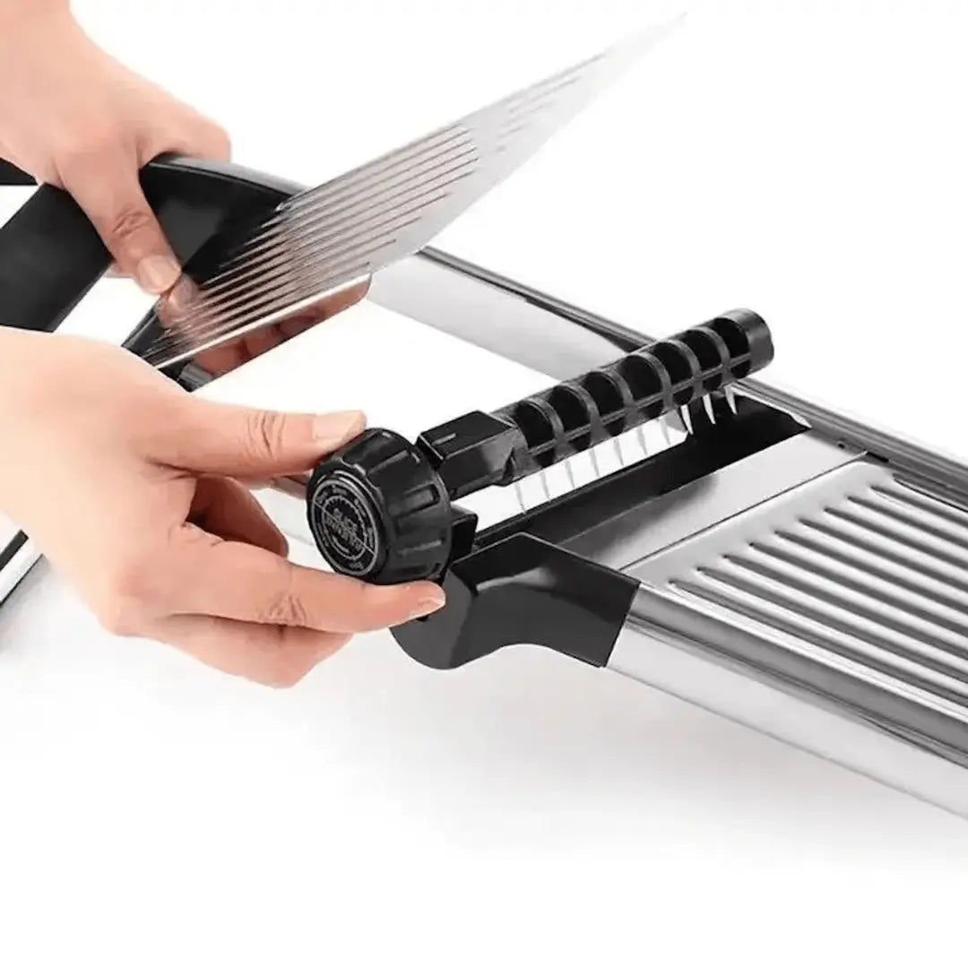 Adjustable Mandoline Slicer – Precision Stainless Steel Vegetable Cutter