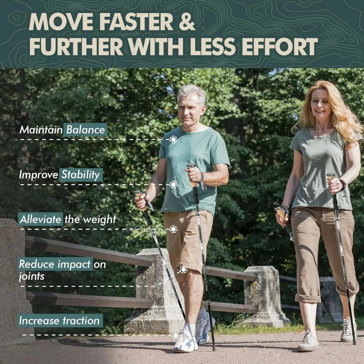 Adjustable Trekking Poles – Lightweight and Collapsible Design