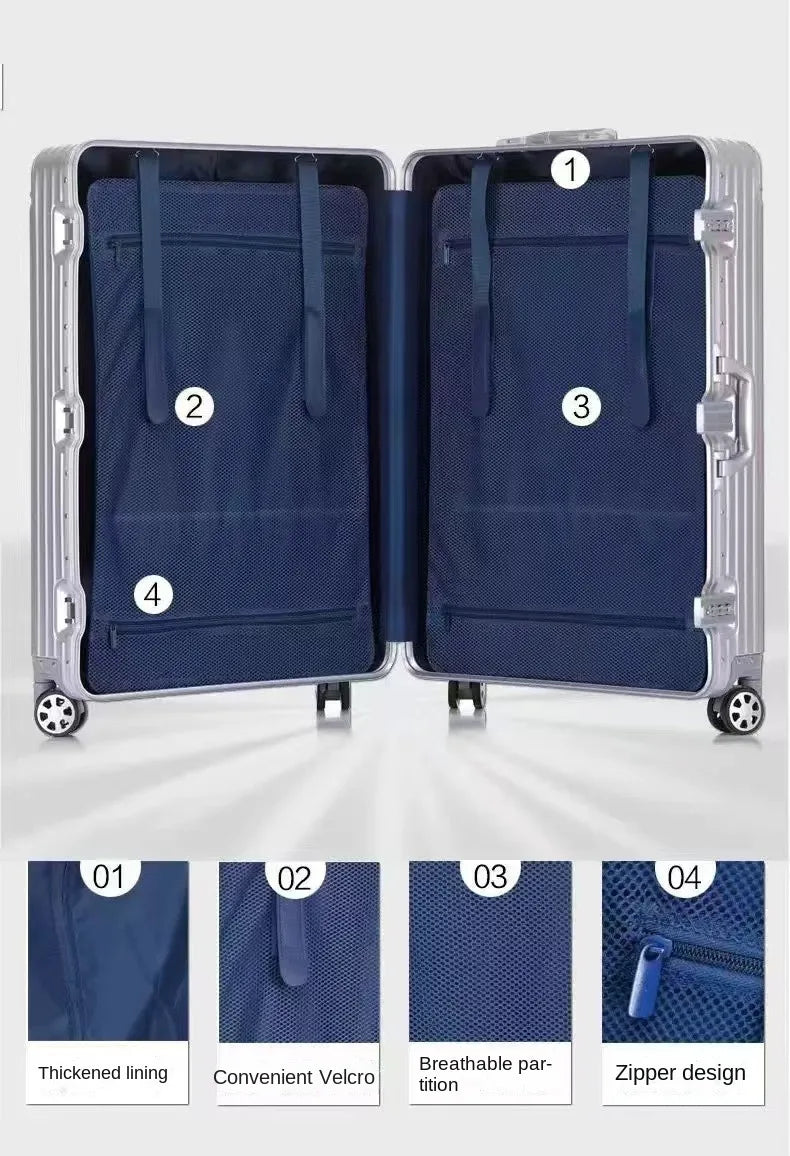 Aluminum-Magnesium Hardshell Suitcase