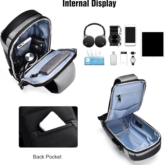 Anti-Theft Travel Crossbody Bag – Water-Resistant Secure Shoulder Bag for Men & Women