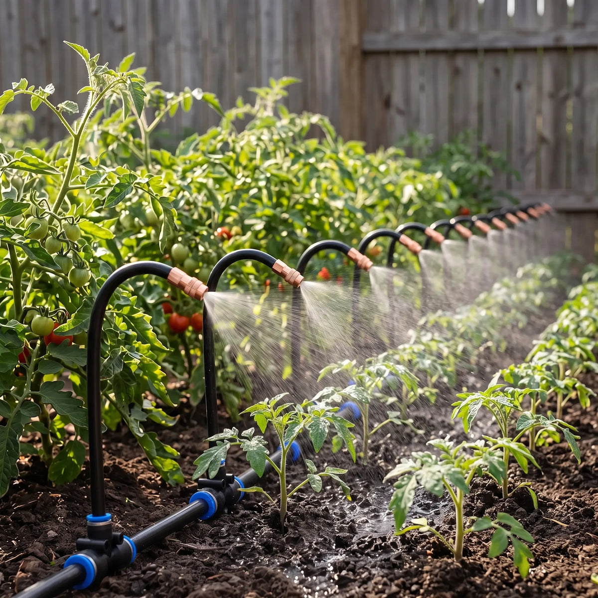 Automatic Garden Misting System for Plant Hydration