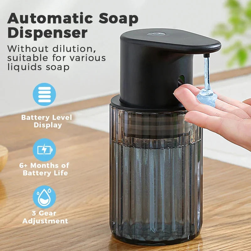 Automatic Soap Dispenser with Touchless Sensor - Rechargeable and Refillable