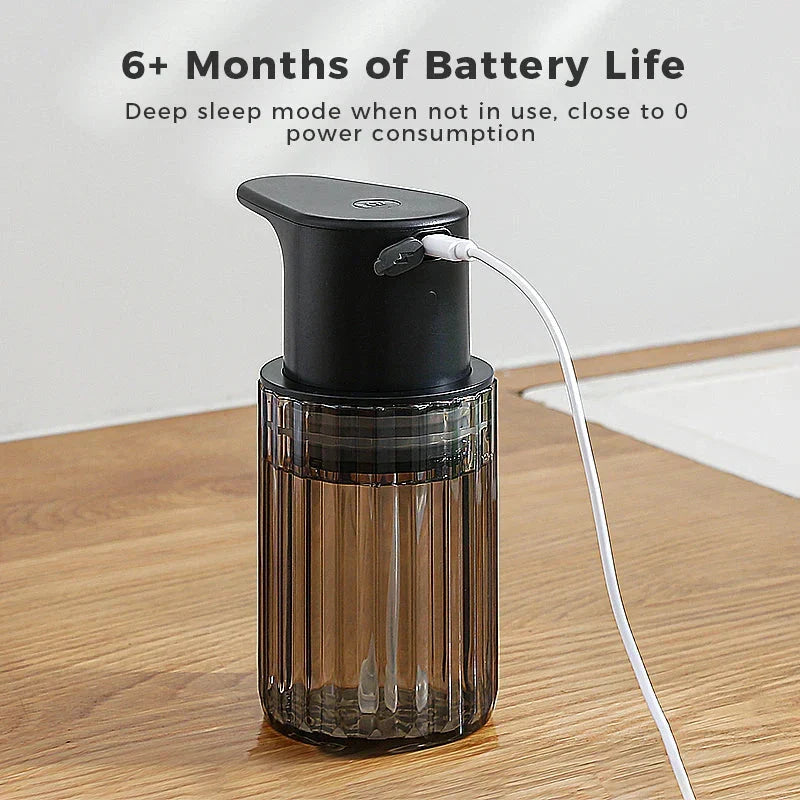 Automatic Soap Dispenser with Touchless Sensor - Rechargeable and Refillable