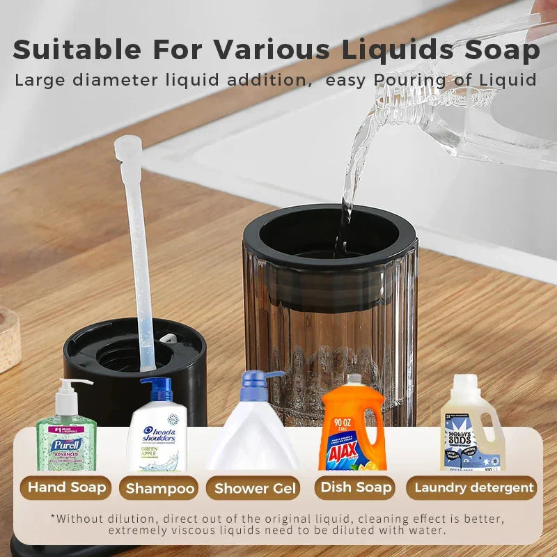 Automatic Soap Dispenser with Touchless Sensor - Rechargeable and Refillable