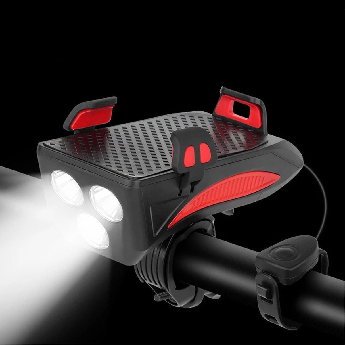 Bike Light with Power Bank and Phone Mount for Men and Women
