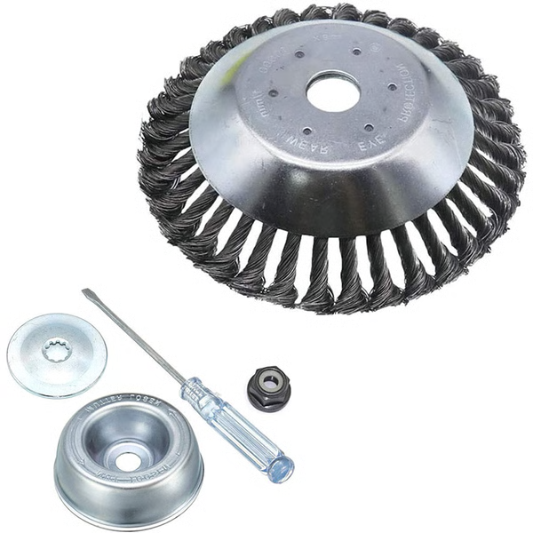 Carbon Steel Weed and Brushcutter Brush with Twisted Carbon Steel Blades