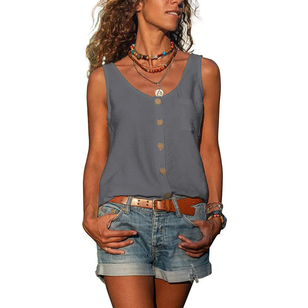 Casual Sleeveless Summer Top | Lightweight and Modern Design